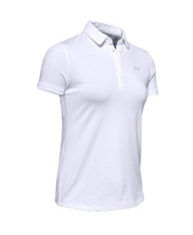 Under Armour Ladies Zinger Golf Polo - White/Grey