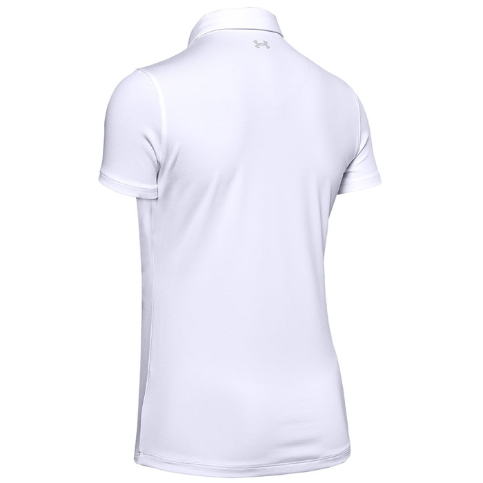 Under Armour Ladies Zinger Golf Polo - White/Grey